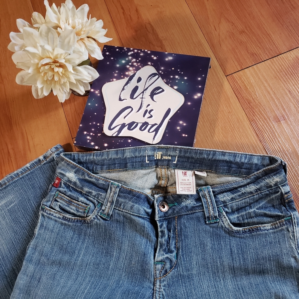 IT! Jeans distressed flare denim size 29 - Picture 7 of 7